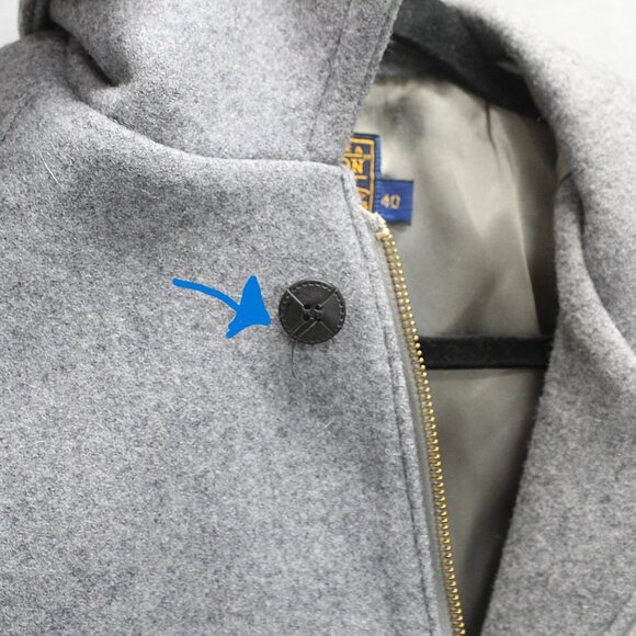 Vintage Pendleton Gray Wool Zip Jacket β Men's 40 β Satin Lined - Picture 7 of 11